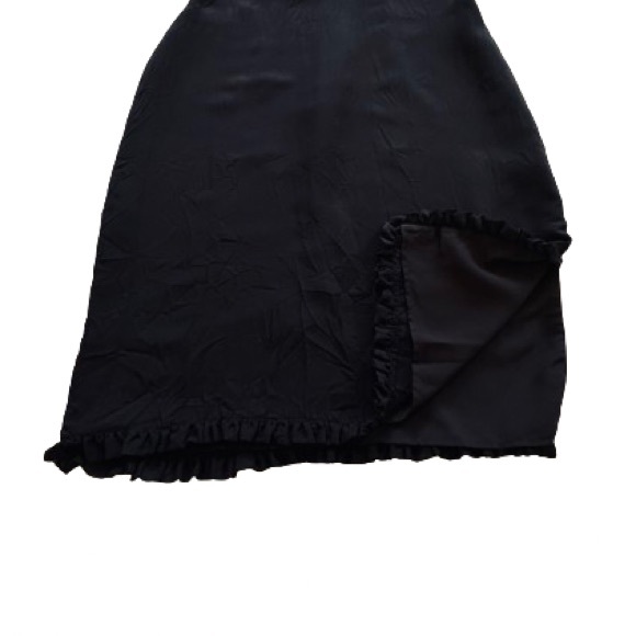 100% Silk Finity Short Sleeve Ruffle Hem Cocktail Dress Size 14 BNWT - Picture 9 of 13